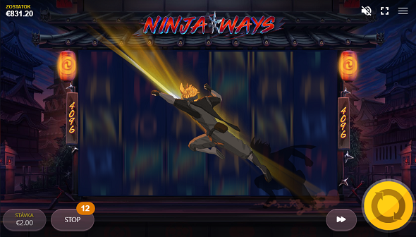 Hlavná postava Ninju v automate Ninja Ways