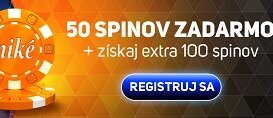 Niké registrácia a free spiny