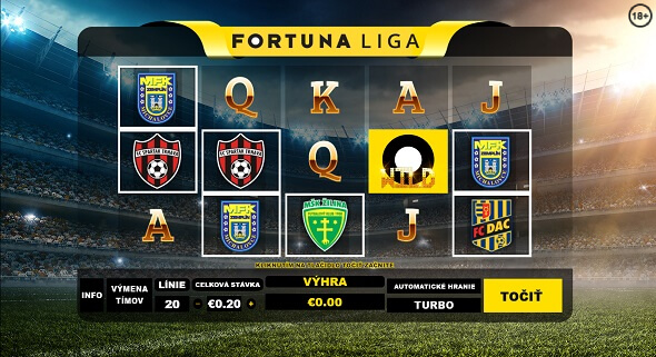 Klikni, vytvor si Fortuna konto a hraj exkluzívny automat Fortuna liga za peniaze