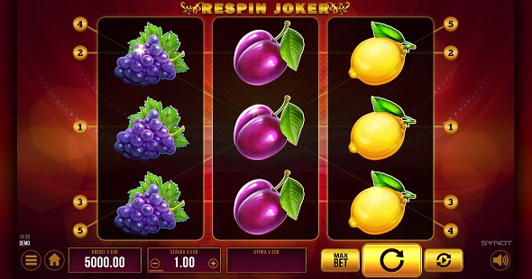 Respin Joker v SYNOT TIP kasíne