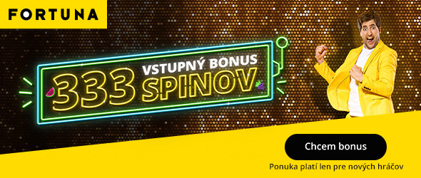 Fortuna bonus 333 spinov