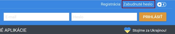 Zabudnuté heslo v Tipsport online casine