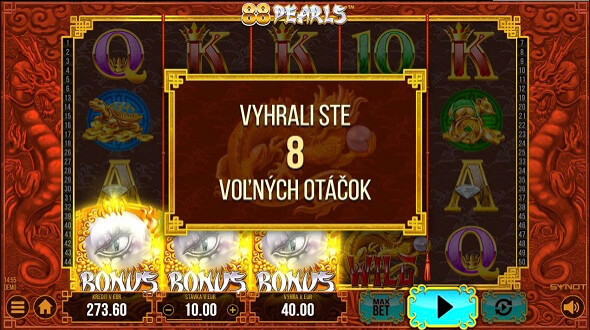 88 Pearls voľné otáčky