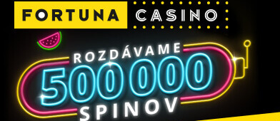 Fortuna rozdáva 500 000 free spinov
