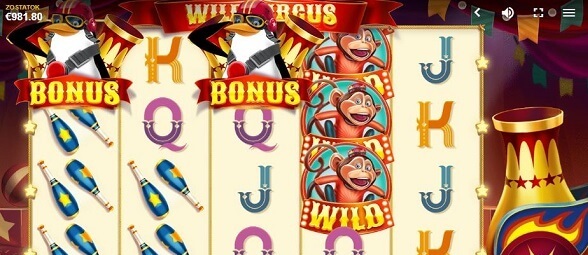 Online automat Wild Circus - veselý hrací automat