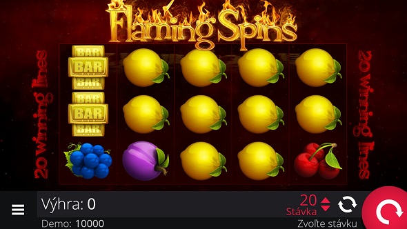 Flaming Spins v Tipsport kasíne