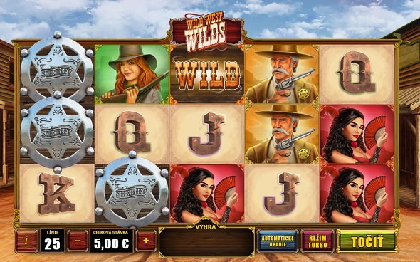 Online automat Wild West Wilds od Playtechu