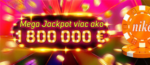 Megajackpot v Niké 1,800,000 Eur