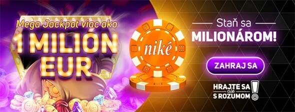 Mega jackpot vo Svete hier Niké