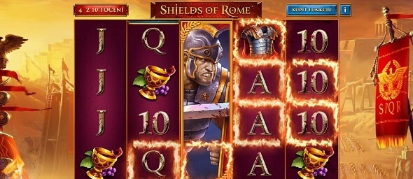 Online automat Shields of Rome od Playtechu