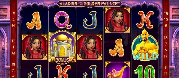 Online automat Aladdin and the Golden Palace od Synot Games