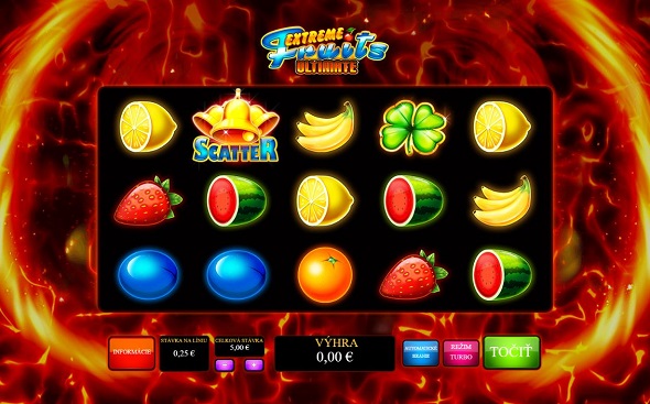 Online automat Extreme Fruits Ultimate od Playtechu
