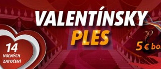Valentínsky ples v online kasíne Tipsport