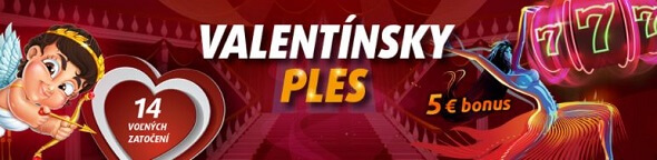 Valentínsky ples v online kasíne Tipsport