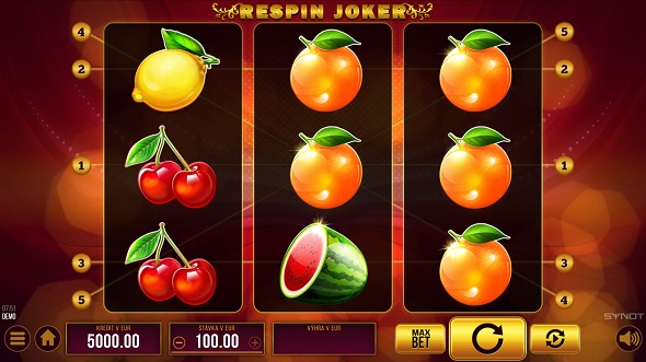 Respin Joker v Tipsport online kasíne