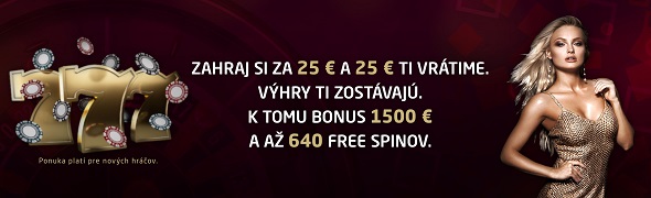 Vstupný bonus Synottip online kasína