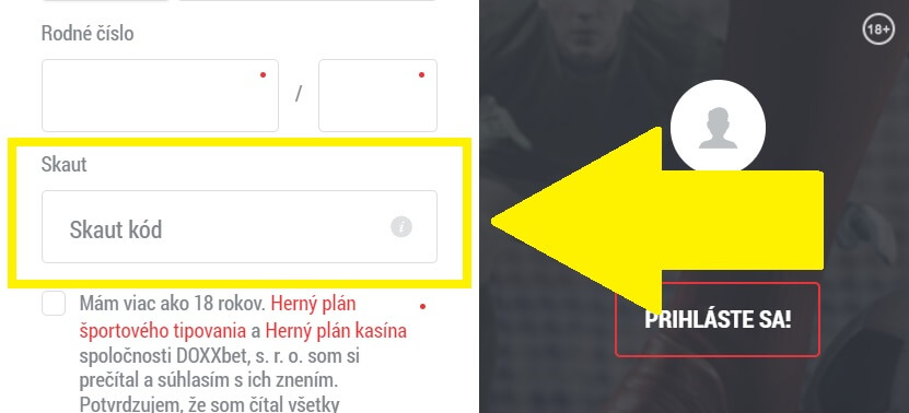 Doxxbet Skaut kód