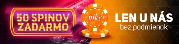 Niké bonus 50 spinov za registráciu