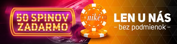 Niké casino bonus 50 free spinov
