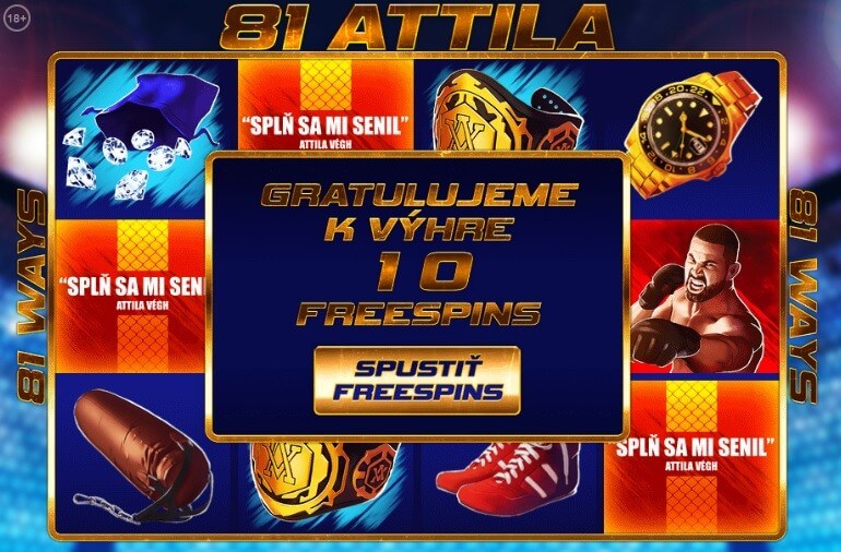 81 Attila free spins s Attilom