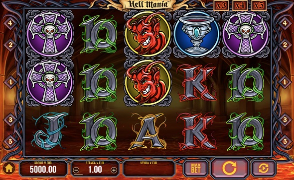 Hell Mania v SYNOT TIP online kasíne