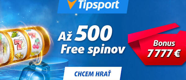 500 free spinov v Tipsporte