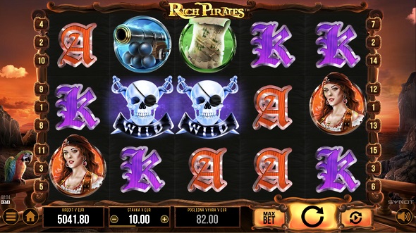 Rich Pirates v online kasíne Synot Tip SK