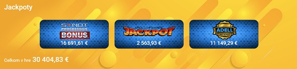 Tipsport casino jackpoty - Adell, Apollo, Synot