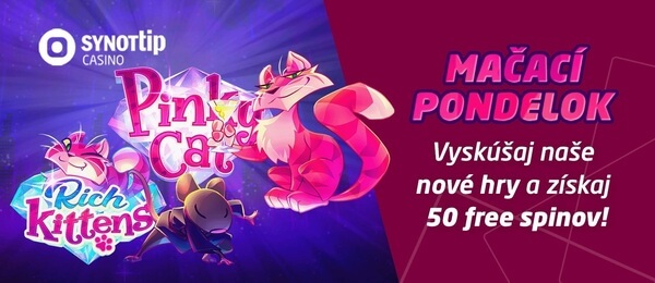 Pondelok v Synot Tip online casino