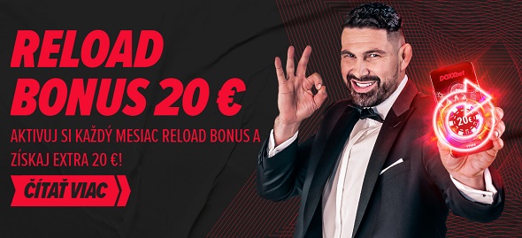 Reload bonus v DOXXbet