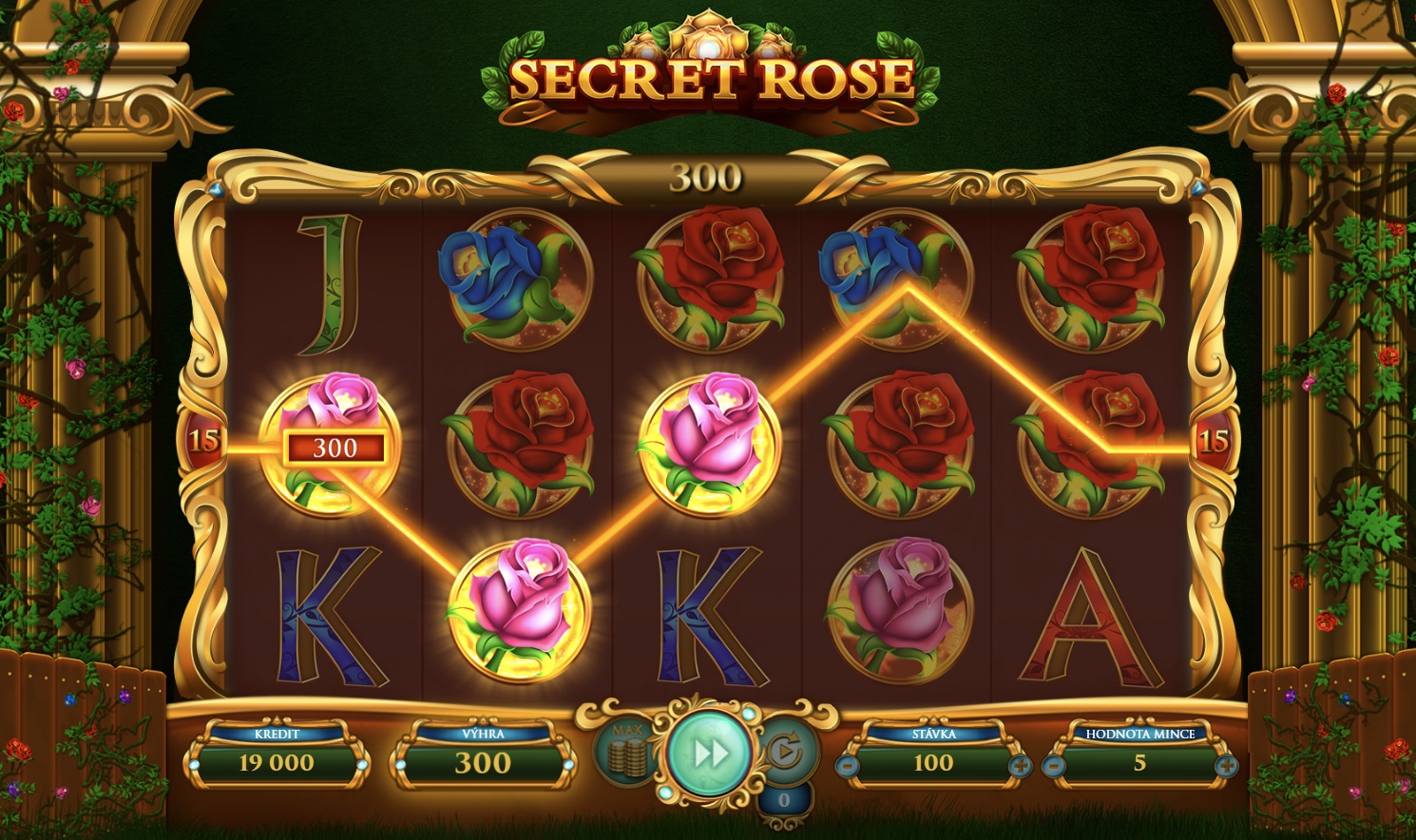 Secret Rose v Betor casino SK