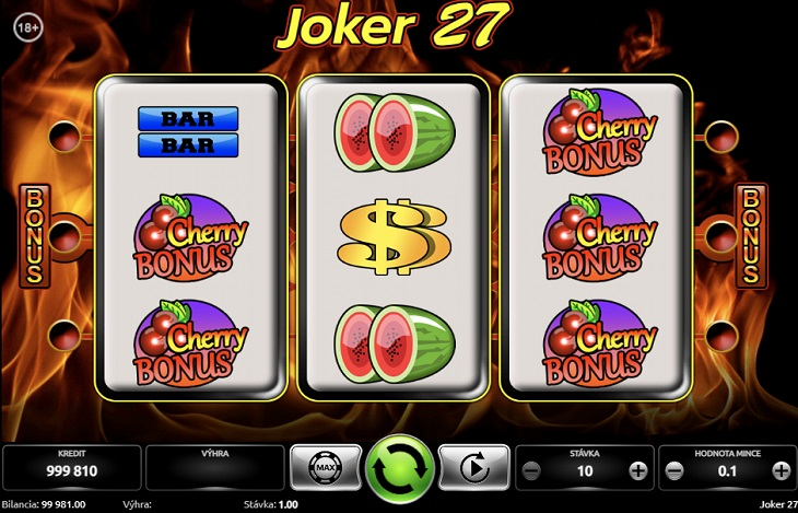 Joker 27 v SynotTip casino SK