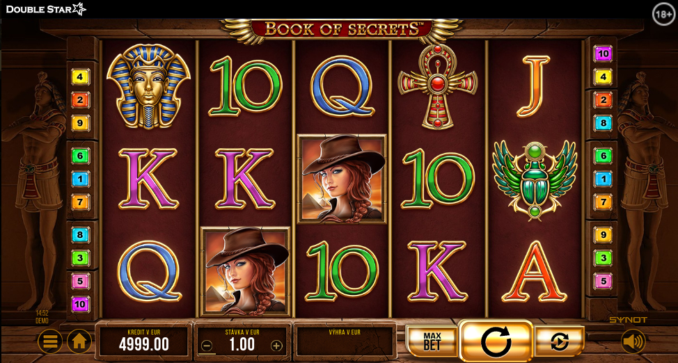 DoubleStar casino automat Book of Secrets Synot Games
