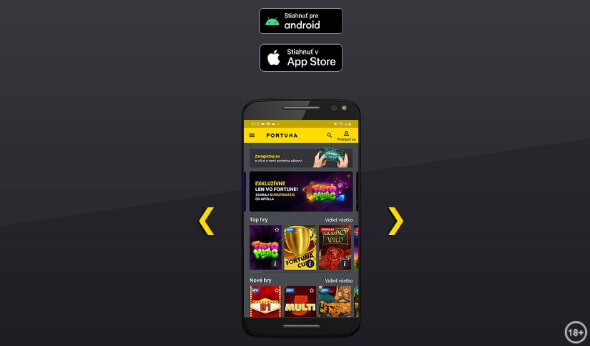 Fortuna online casino Vegas appka pre mobil