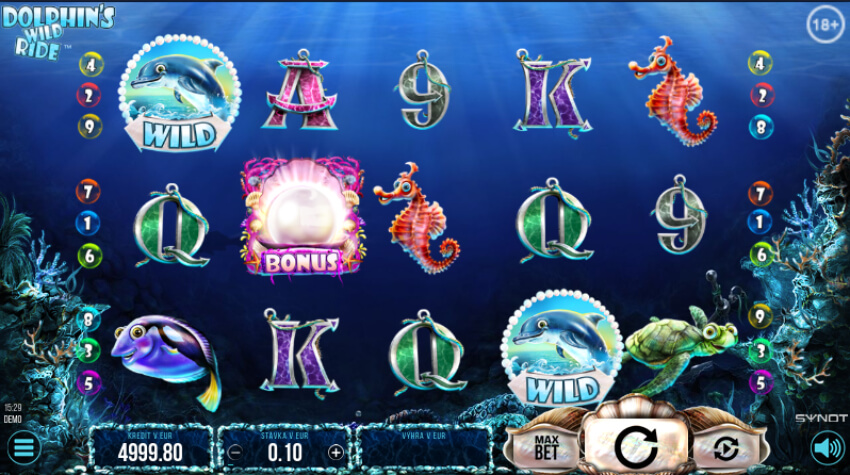 Fortuna online casino automat Dolphin's Wild Ride