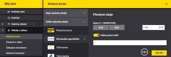 Fortuna promo kod pri vklade