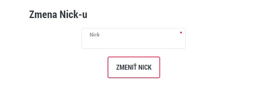 Doxxbet Nick - Prezývka v rámci Doxxbetu