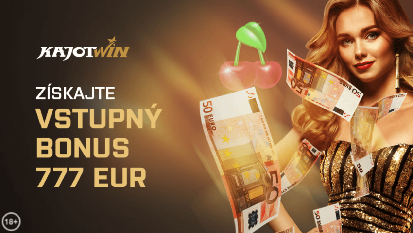 KajotWin online kasíno vstupný bonus 777 €