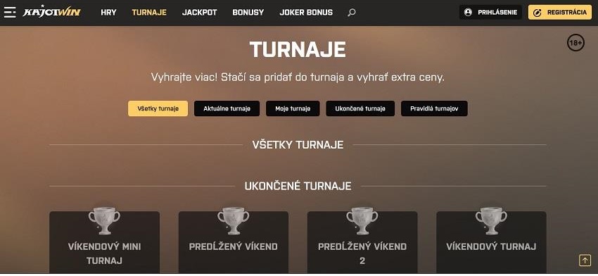 Kajotwin casino turnaje