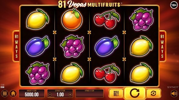 81 Vegas Multifruits od Synot Games