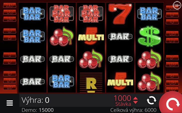 Betor online casino - automat Multi 5