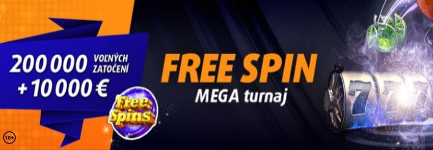 Tipsport Free Spin Mega turnaj