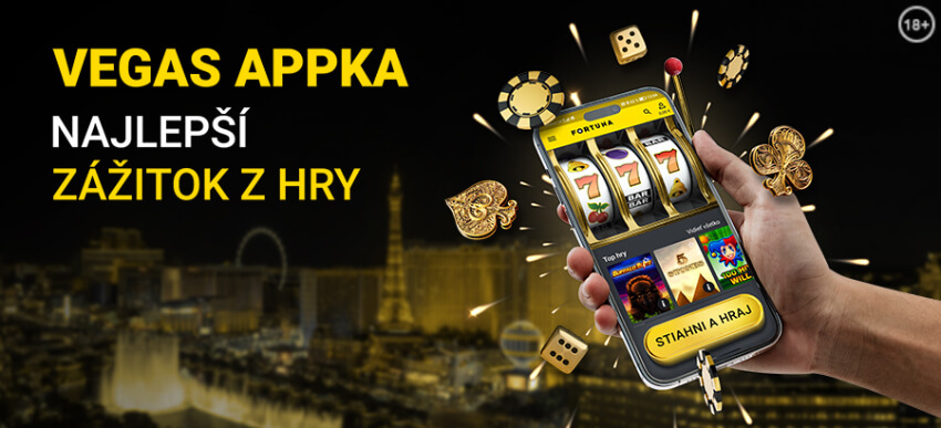Klikni a stiahni si Fortuna casino app Vegas