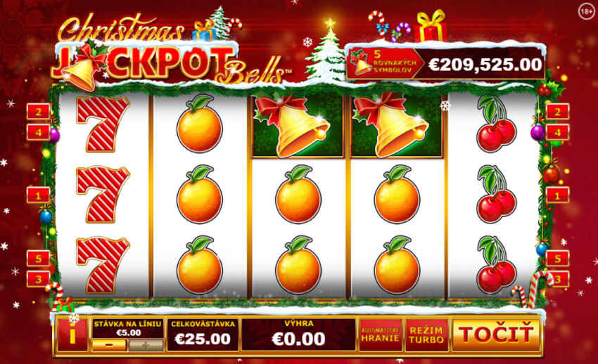 Zahraj si vianočný online automat Christmas Jackpot Bells