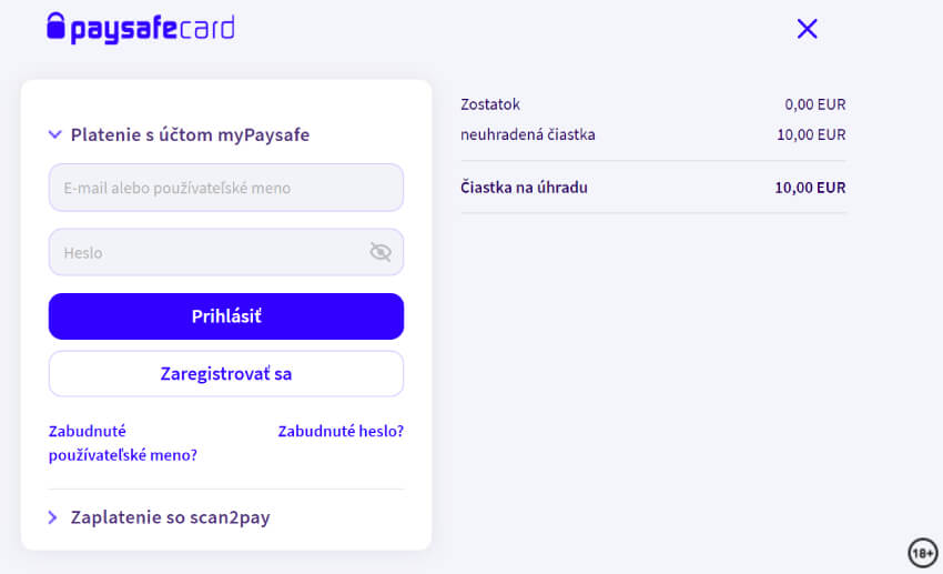 Vytvor si konto v Tipsporte a dobi si ho cez Paysafecard