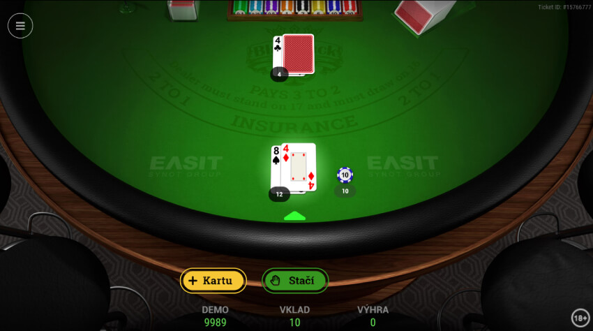 Zaregistruj sa v Tipsporte a zahraj si blackjack online