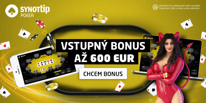 Synot bonus poker 600 €