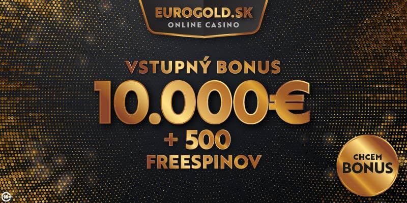 Eurogold Vstupný bonus